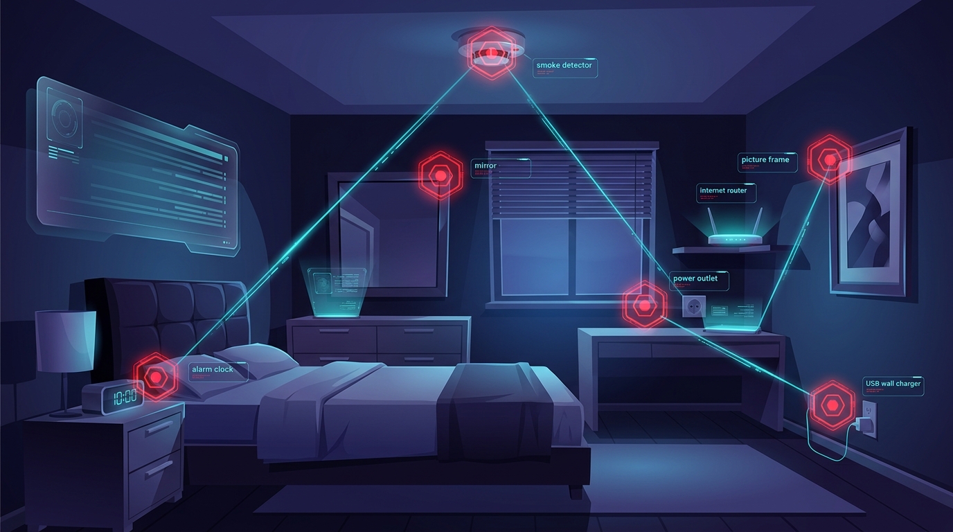 Checkliste zum Datenschutz bei Ferienunterkünften: 7 versteckte Orte, an denen Spionagekameras in Airbnbs gefunden werden