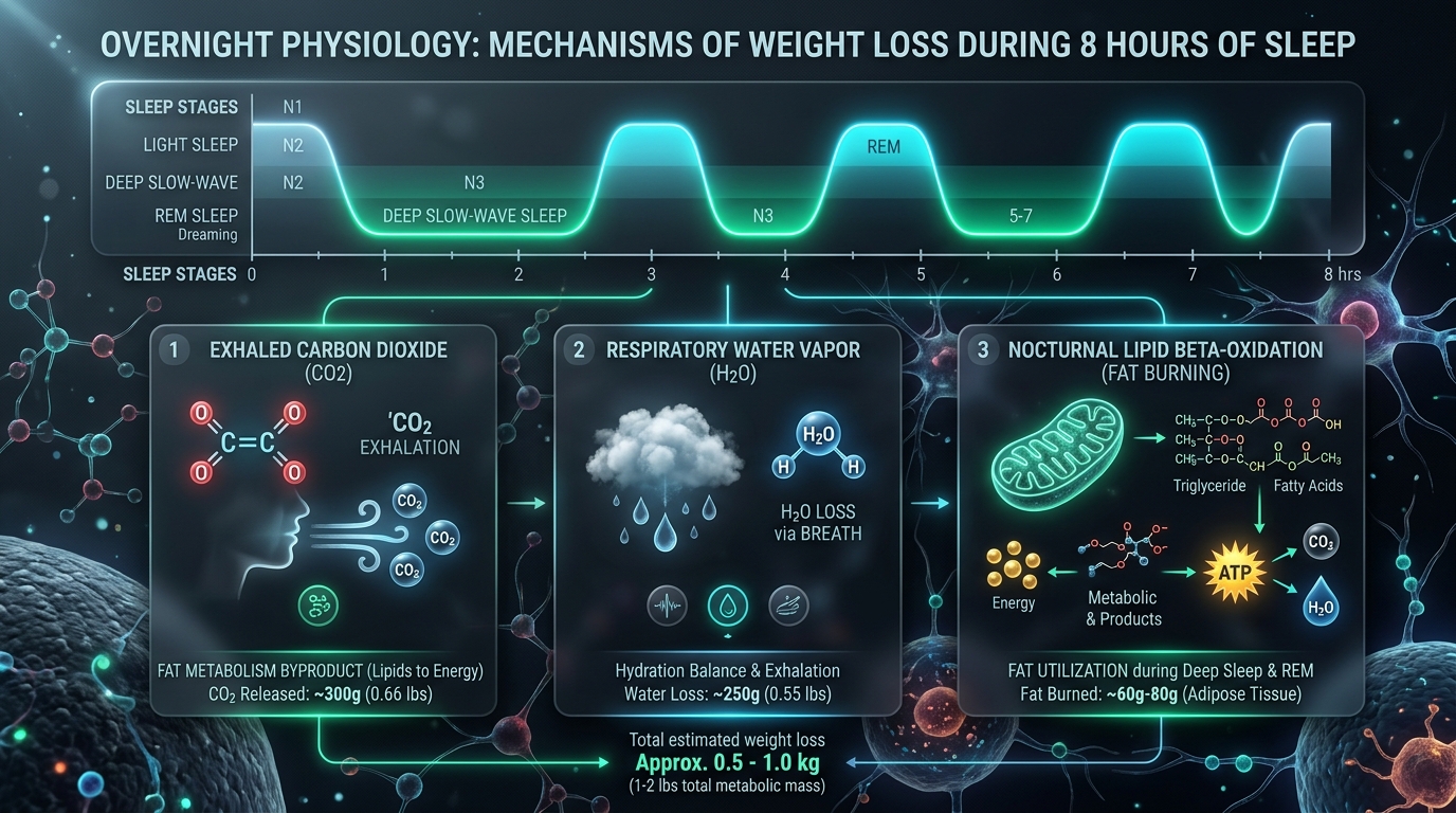 How Much Weight Do You Lose Overnight While Sleeping? The Physics of Nocturnal Fat Loss