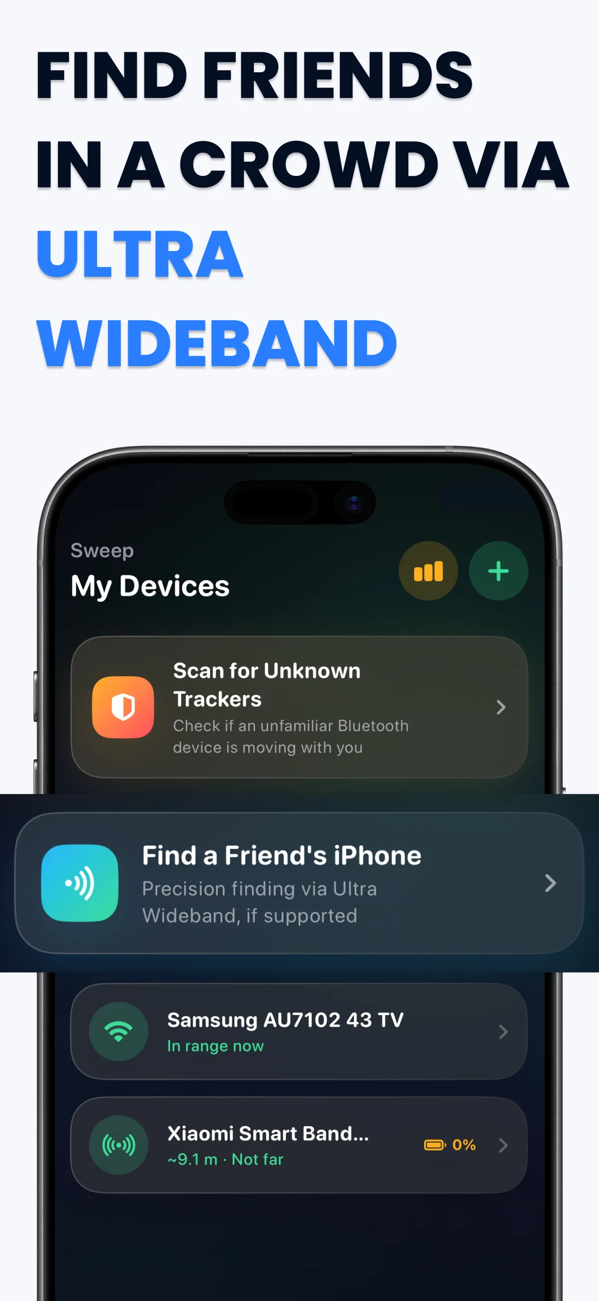 FindMy Device - Custom Controls & Settings on iPhone