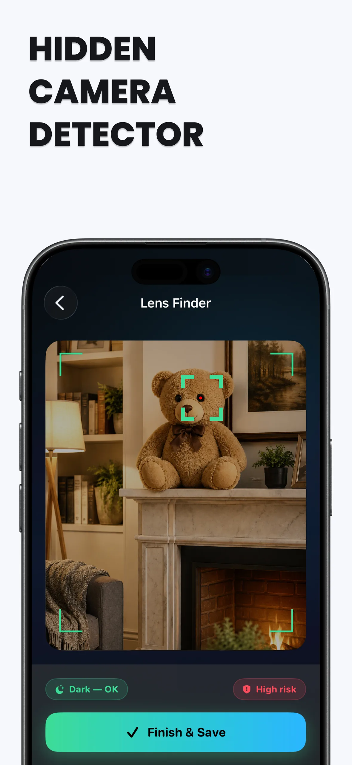 Hidden Camera Detector - Dashboard & Main Features on iPhone