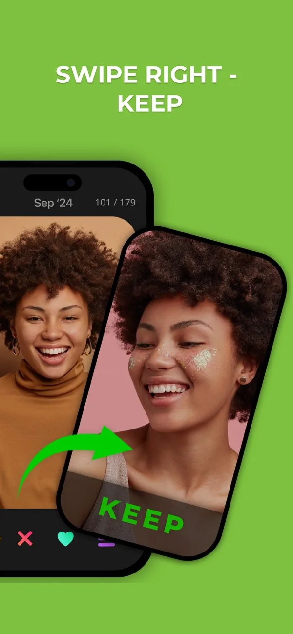 Swipe Photo Cleaner - Custom Controls & Settings on iPhone